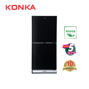 KONKA Refrigerator-KRB 190GB Black Texture-2-Door, Bottom Freezer (190 Ltr)