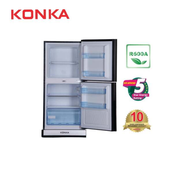 KONKA Refrigerator-KRT 165GB Red Circle-2 Door Upper Freezer (165 Ltr) - Image 2