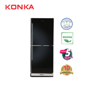 KONKA Refrigerator-KRT-282GB-Black Diamond, Upper Freezer (282 LTR)